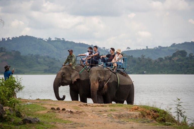 Végre leszálltak az elefántokról Vietnamban