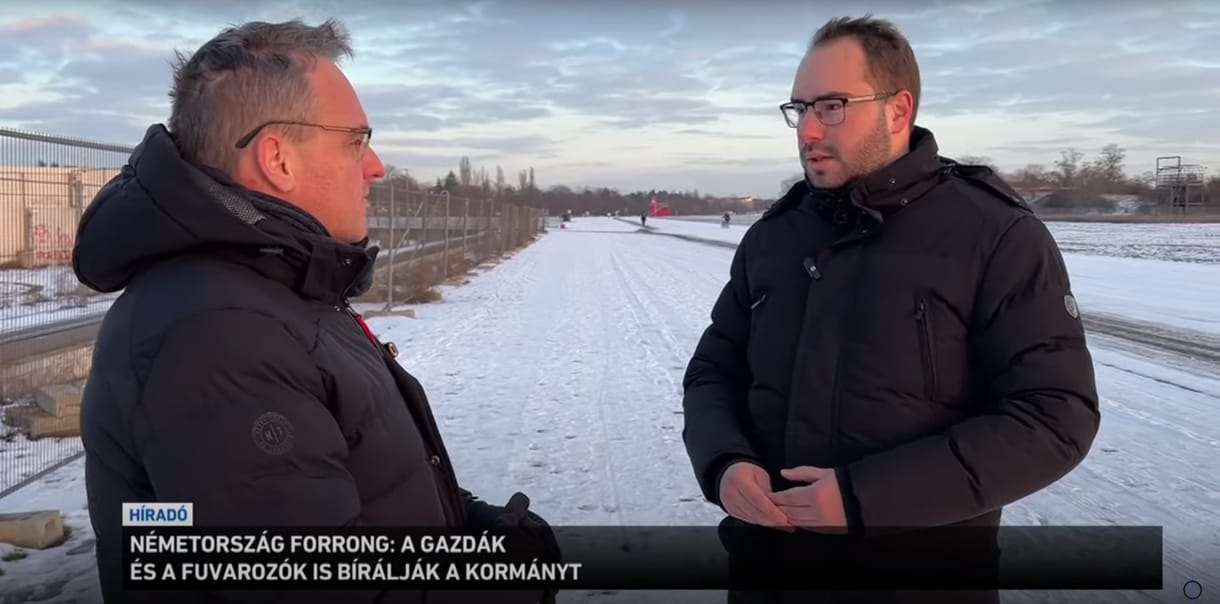 Az Alapjogokért Központ Németországba utaztatott szakértőjével forgatott „dokumentumfilmet” a németek problémáiról az M1