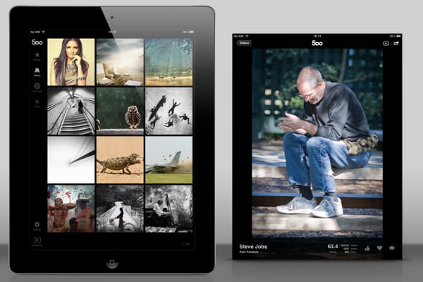 500px: iPad alkalmazás a fotók és a fotózás szerelmeseinek