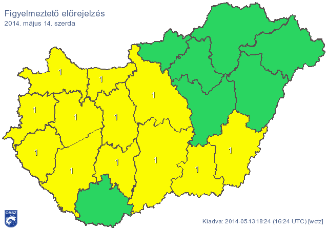 Itt az újabb figyelmeztetés a vihar miatt