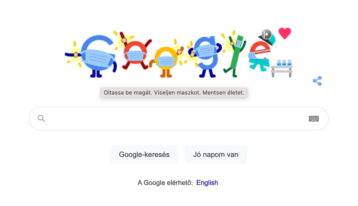 Covid-19 prevenció: figyelmeztetést tett közzé főoldalán a Google