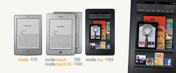 Erősít az Amazon: itt a Kindle Touch és a Kindle Fire