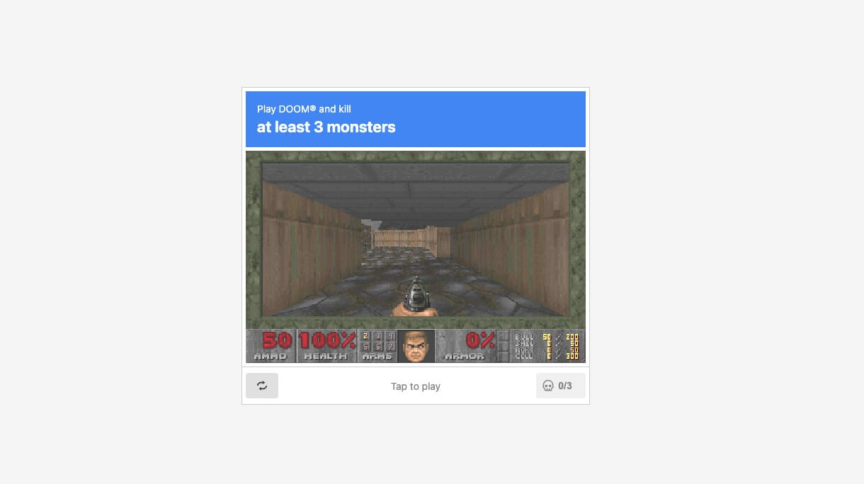 Valaki beépítette a Doomot az idegesítő Captcha-ellenőrzésbe – játékos módon igazolhatja, hogy nem robot