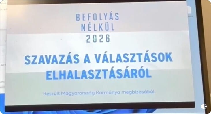 Feljelentést tesz a kormány a választás elhalasztásáról szóló kamuvideó miatt