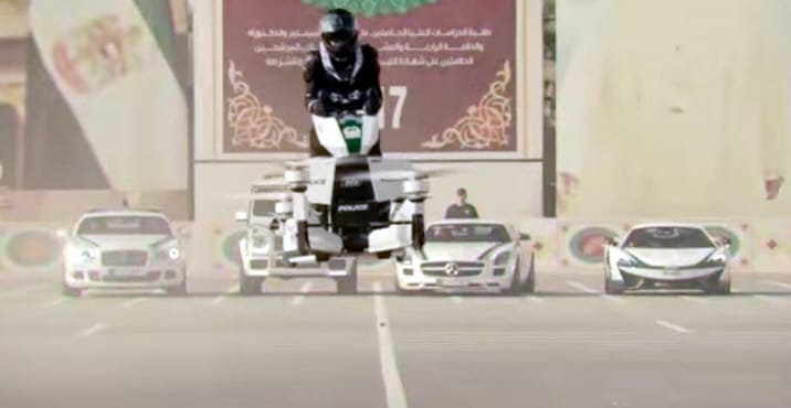 Újabb csodajárgányt akar a dubaji rendőrség – egy repülő motort