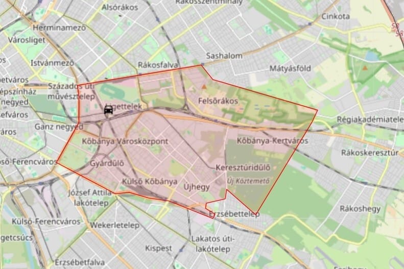 Trolival ütközött egy autó Budapest X. kerületében