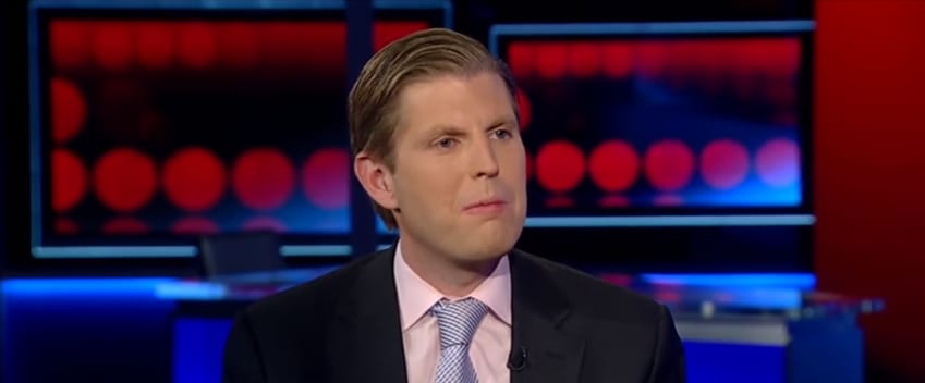 Apja fia: így pocskondiázta a demokratákat egy interjúban Eric Trump