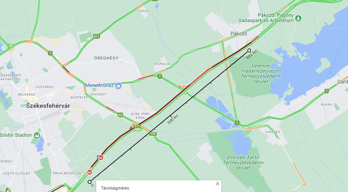 Tíz kilométeres torlódást okozott egy baleset az M7-esen a Balaton felé