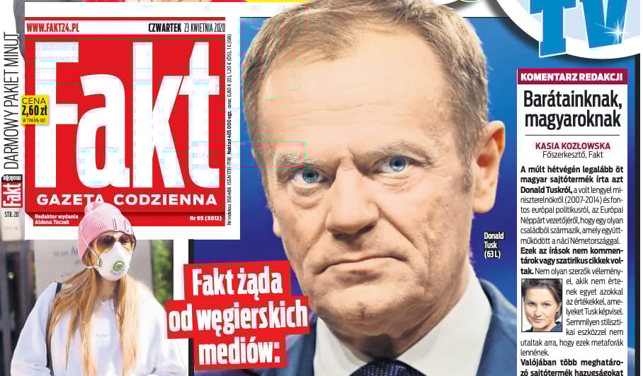 A lengyel bulvár tombol a magyar kormánymédia Tusk-hamisítása miatt