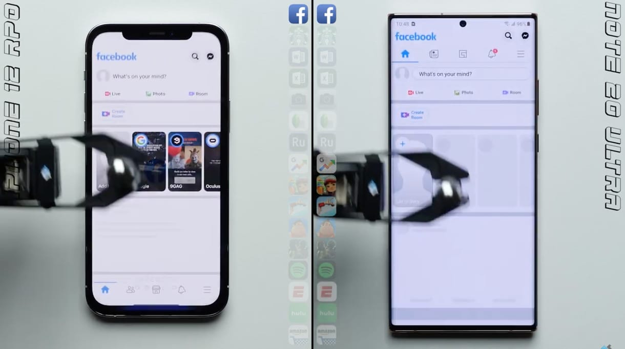 Videó: Összemérték az iPhone 12 Pro sebességét a Samsung Galaxy Note20 Ultráéval, a különbség látványos
