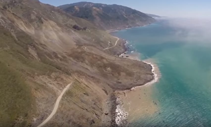 Videó: hatalmas földcsuszamlás sújtotta a világ egyik legszebb panorámaútját
