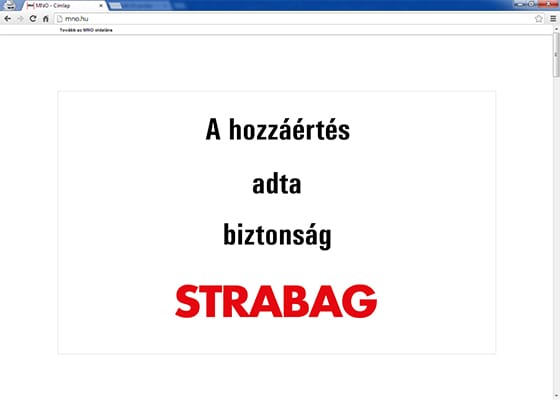 A hozzáértés adta biztonság: STRABAG