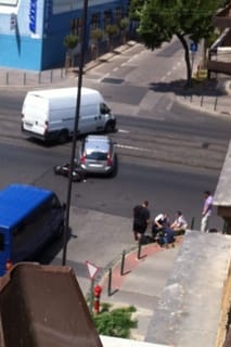 Motoros ütközött a Lehel utcában