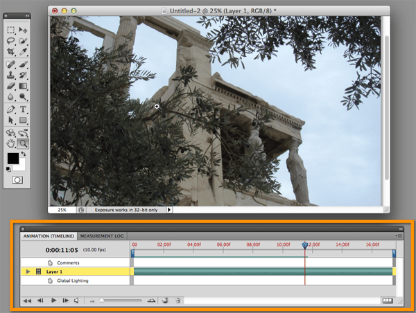 Készítsünk time-lapse videót a Photoshopban