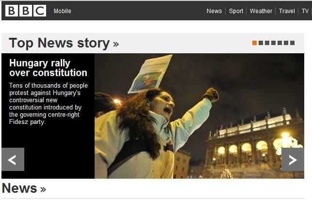 Címlapra kerültünk a BBC-nél