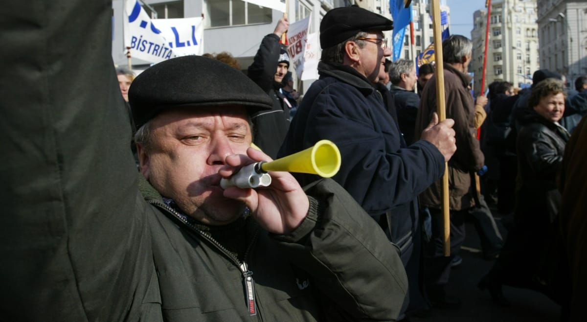 Tüntetnek a tanárok Bukarestben is
