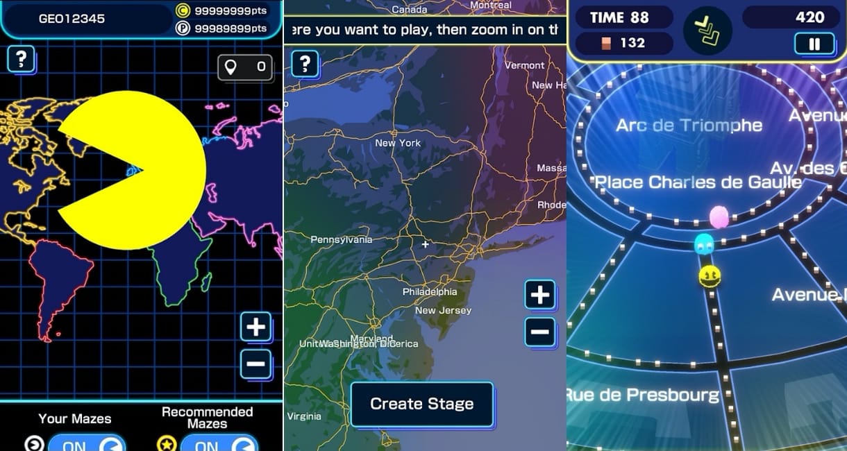 Jön a mobilos Pac-Man: saját utcánkban gyűjthetünk majd sárga pöttyöket