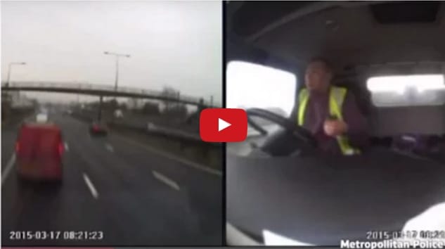 Itt egy tankönyvi példa arra, miért ne mobilozzon senki vezetés közben – videó