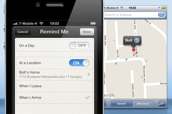 iOS 5 tipp: helyszíntől függő emlékeztetők használata