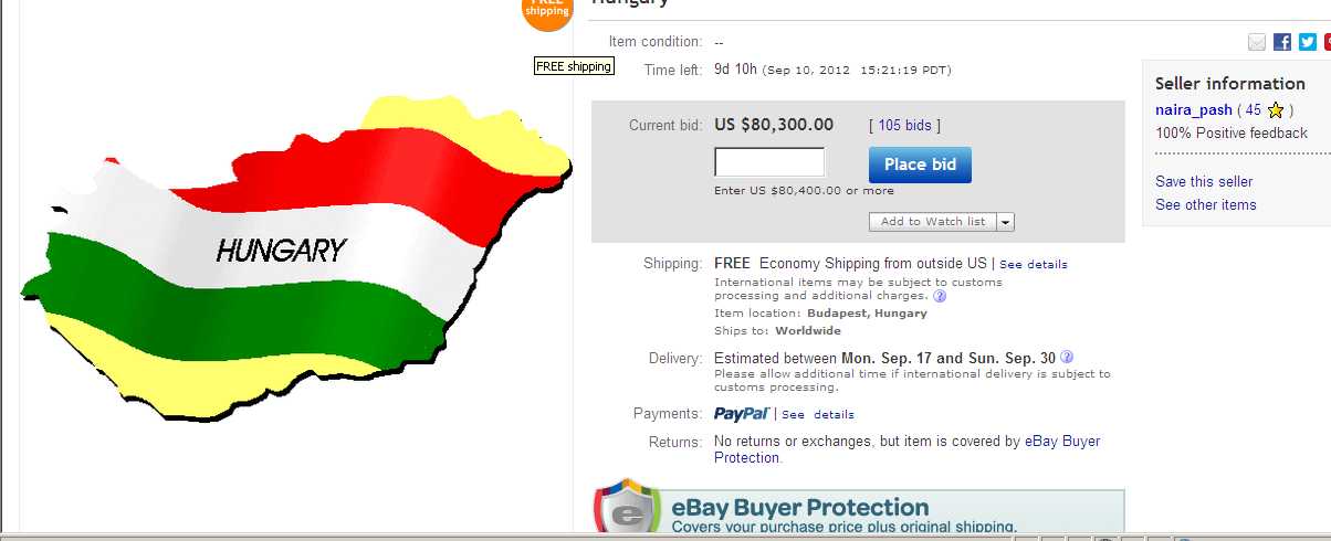 Azeri-botrány: már az eBayen árulják Magyarországot