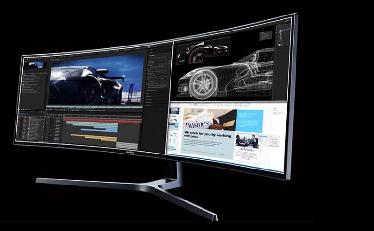 A Samsung megcsinálta a világ legszélesebb ívelt számítógépes monitorát