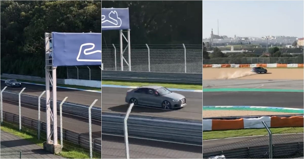 Vasárnapi pályaautózáson csapódott 200-zal a kerítésnek egy Audi RS3 - videó