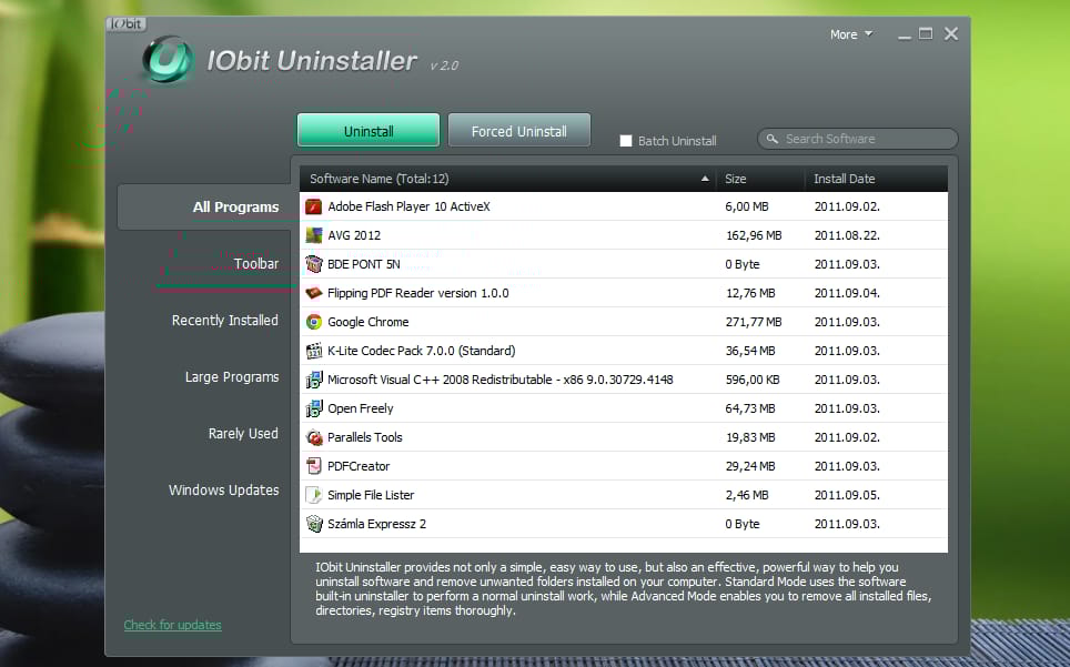 Itt az iObit Uninstaller 2: programok tökéletes eltávolítása
