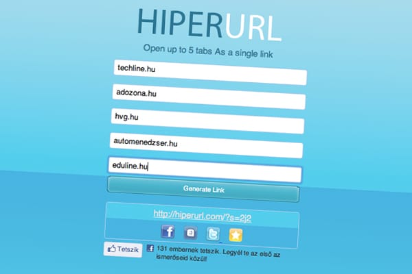 Akár 5 oldalt is megnyithat, egyetlen linkkel!