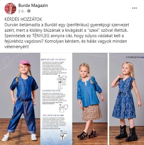 Lehet-e „szexinek nevezni” egy gyerekruhát?