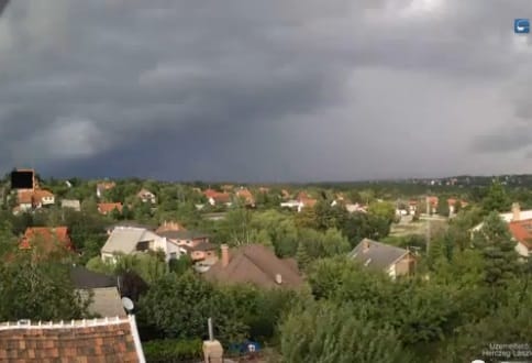 Így alakult ki a budapesti vihar – gyorsított felvétel