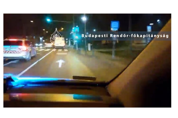 Szándékosan hajtott neki a rendőröknek egy grúz embercsempész Budapesten – videó