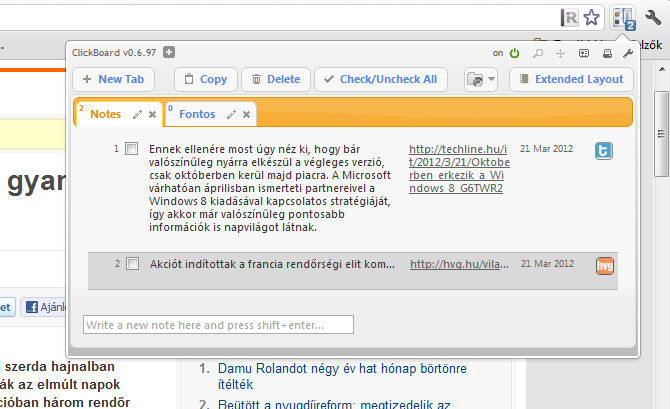 Jegyzeteljünk fontos információkat weboldalakról, egy kattintással!