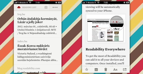 Már letölthető a Readability iPhone-ra és iPadre!
