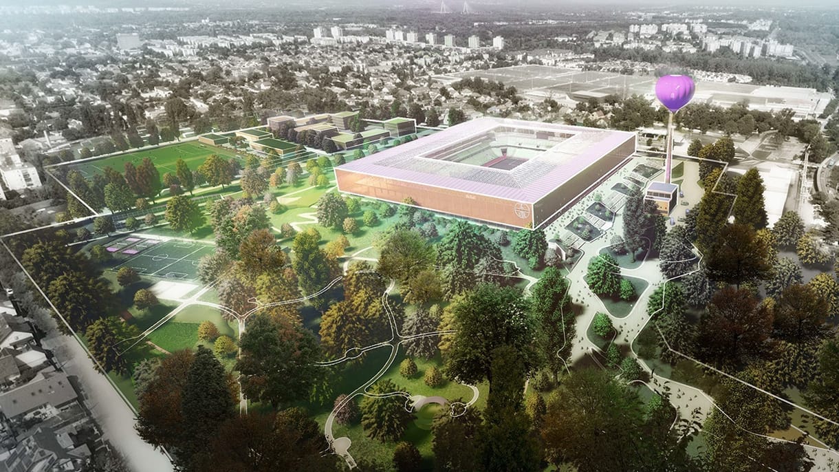 Bemutatták az első látványtervet az Újpest új stadionjáról