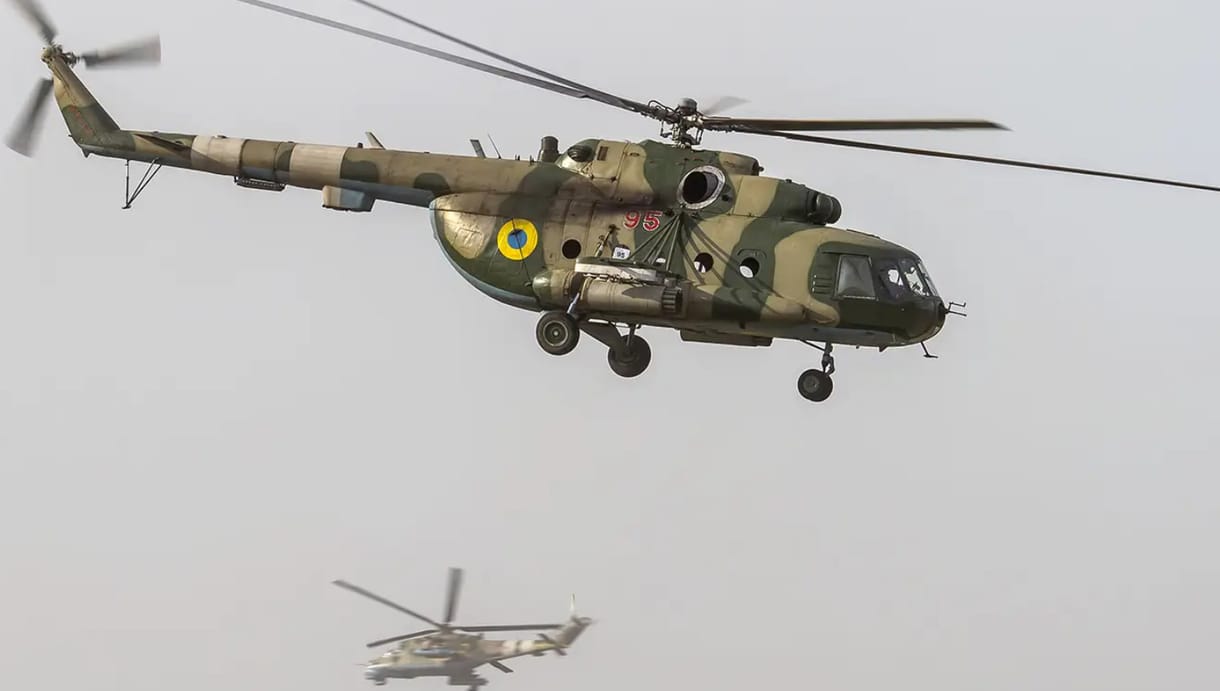 Baleset miatt lezuhant két ukrán harci helikopter