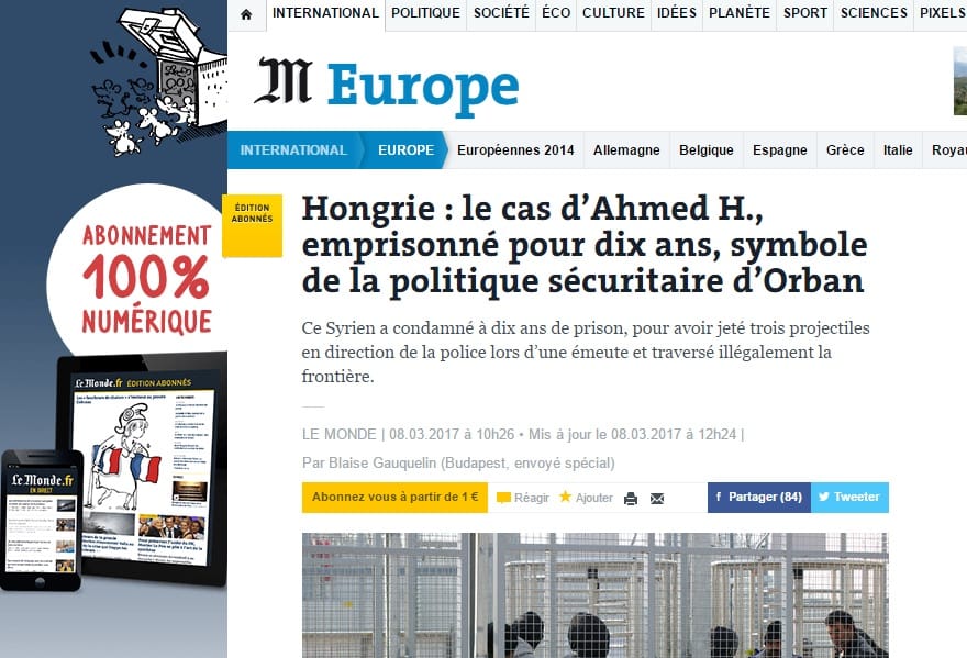 Orbán szír elítéltjével interjúzott a Le Monde