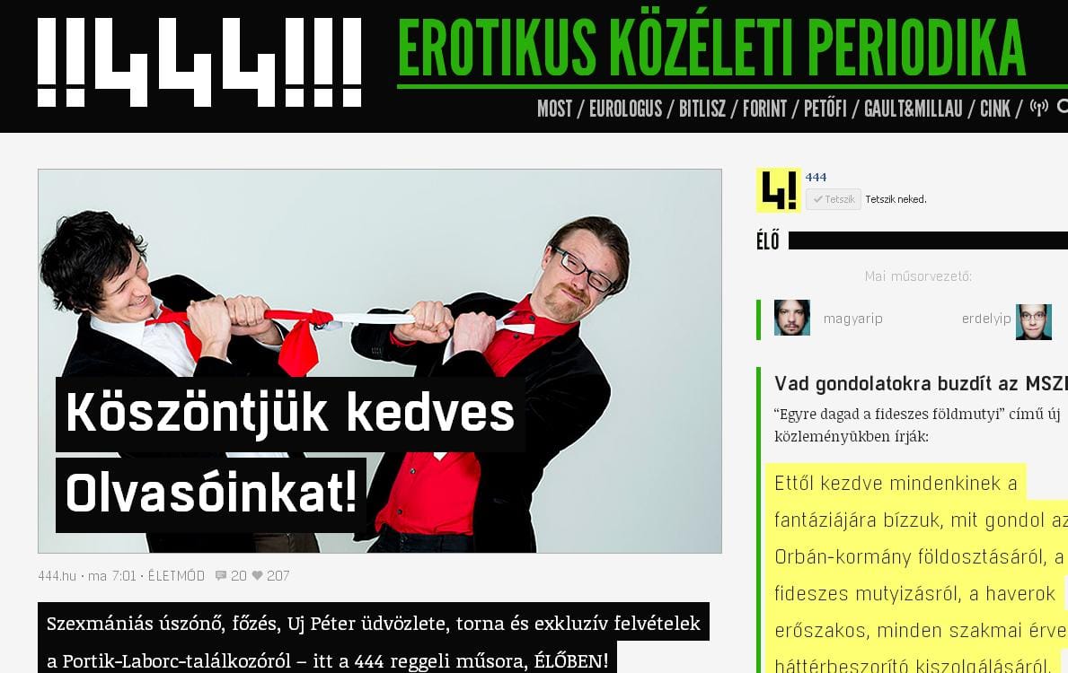 Sosem látott Simicska-fotókat publikált a 444.hu