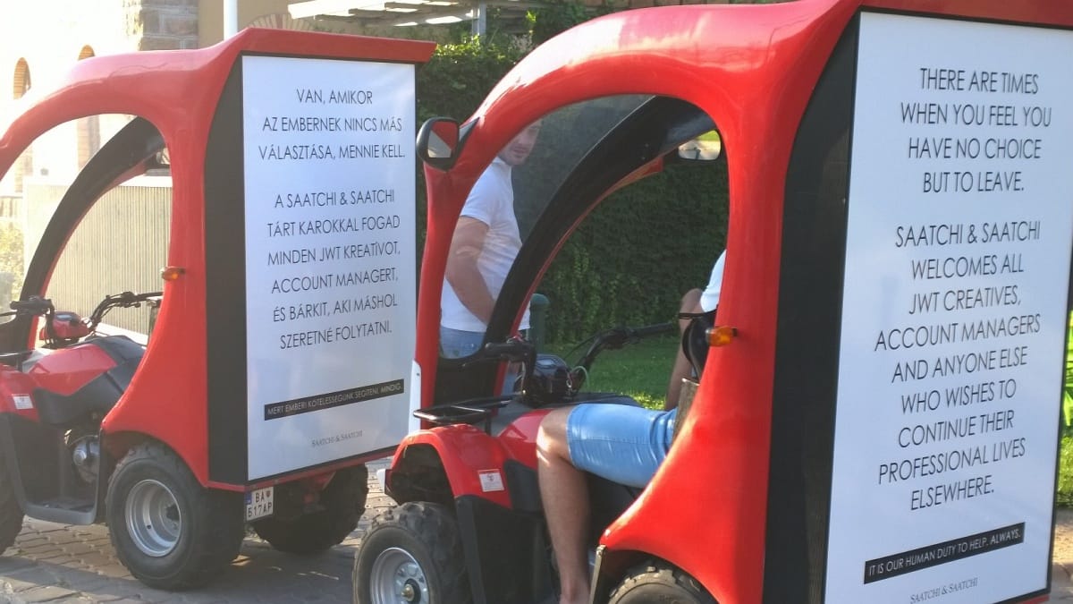 Üzenet várta a menekültelriasztó kampányt szervező ügynökség dolgozóit