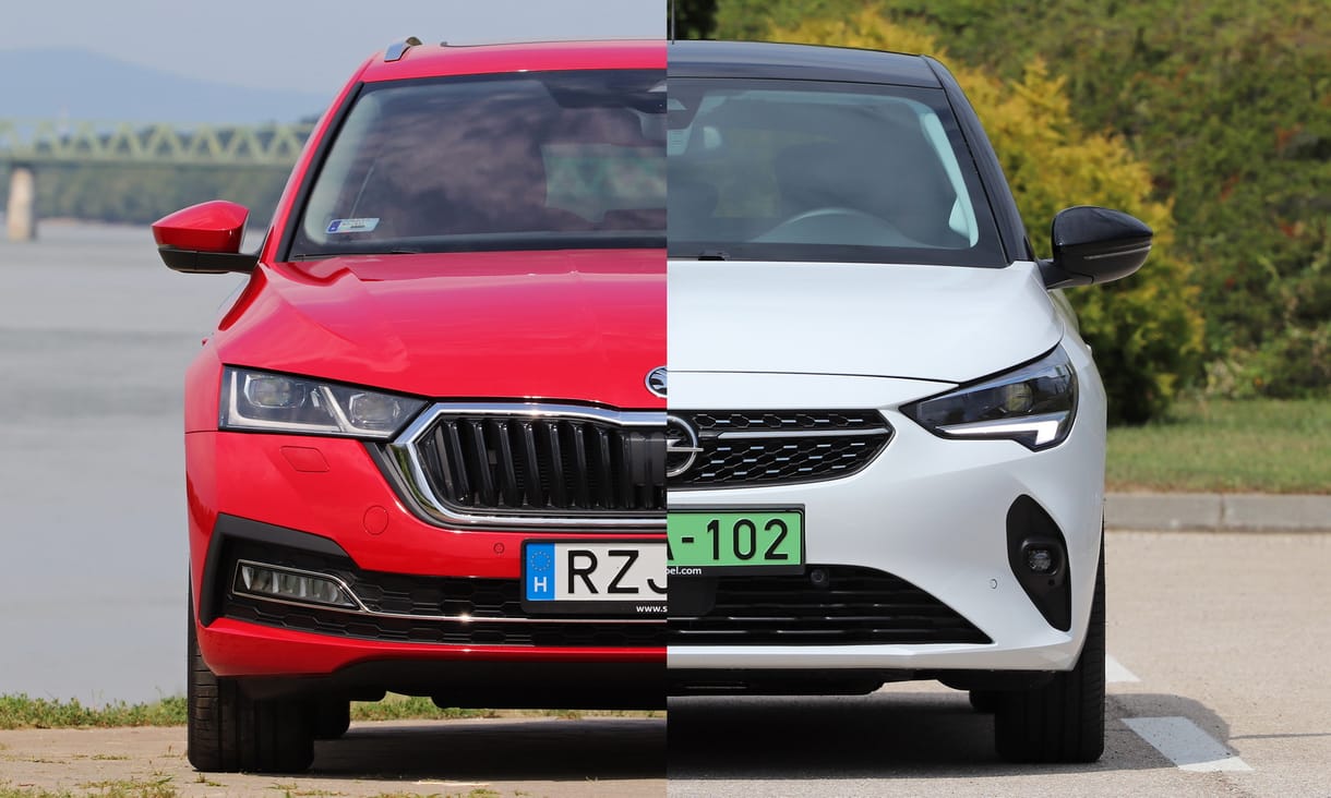Családi dízel kombi a kis villanyautó ellen: Skoda Octavia vs. Opel Corsa-e
