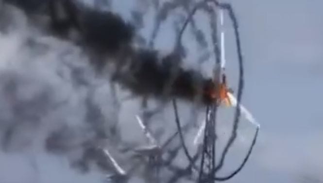 Hétköznapi csoda: a szélturbina még akkor is gyönyörű, amikor kigyullad – videó