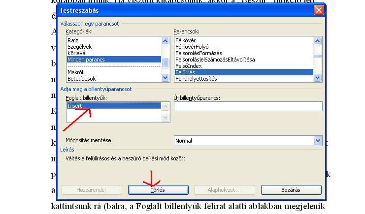 Word tipp: Cselezze ki az Insert billentyűt!