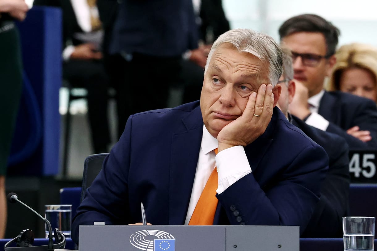 „Jó mulatság, férfimunka volt” – így kommentálta az Európai Parlamentben töltött napját Orbán Viktor