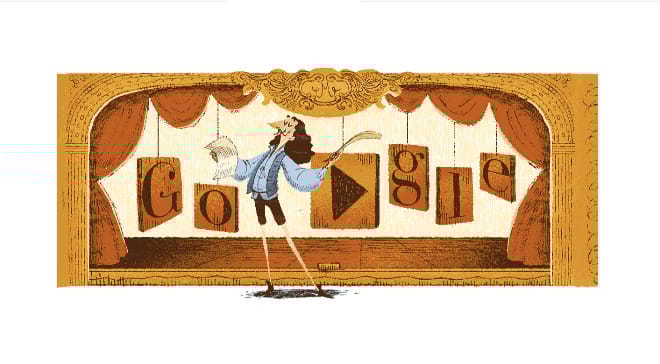 Miért pont ma van Molière a Google kereső főoldalán? 