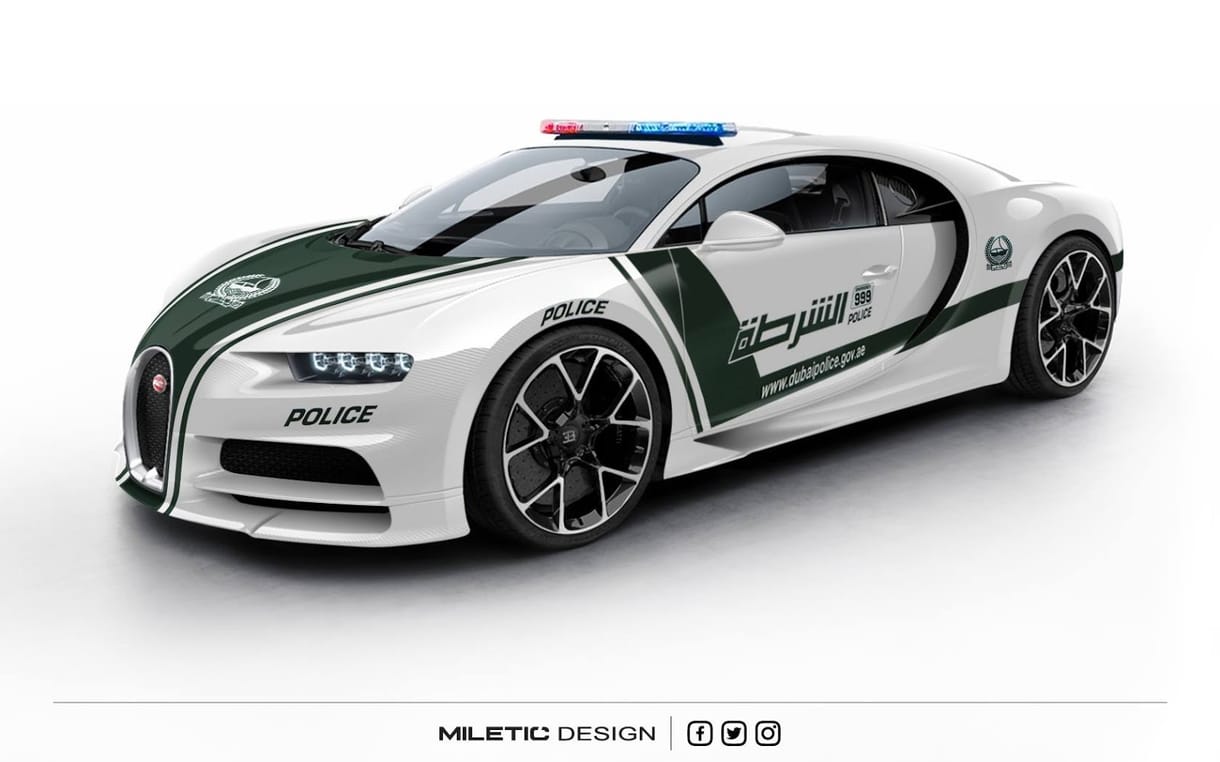 A Bugatti Chironnak is lenne helye a híres dubaji rendőrautó-flottában