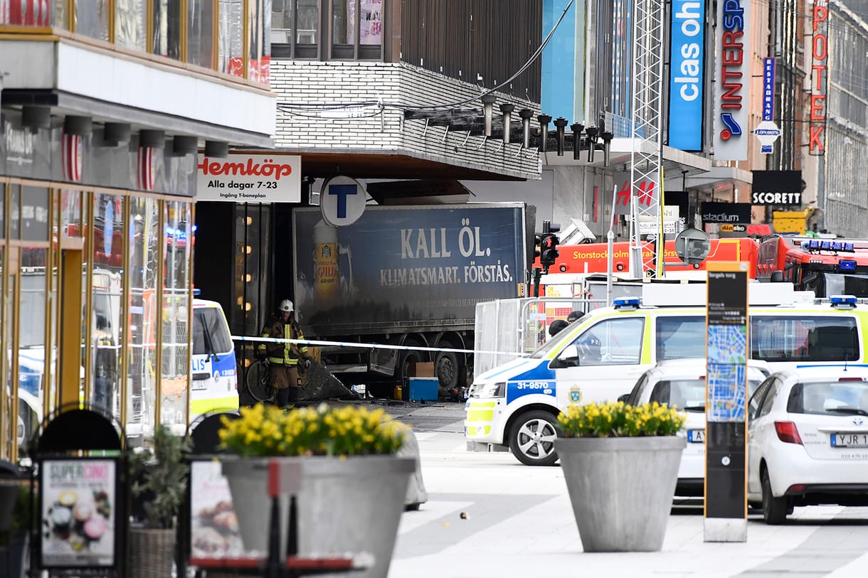 Stockholmi teherautós gázolás: megvan  a gyanúsított