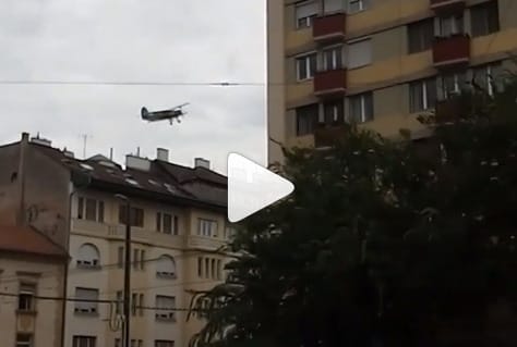 Alacsonyan röpködő kétfedelű gép borzolta a budaiak idegeit szerda kora este - videóval