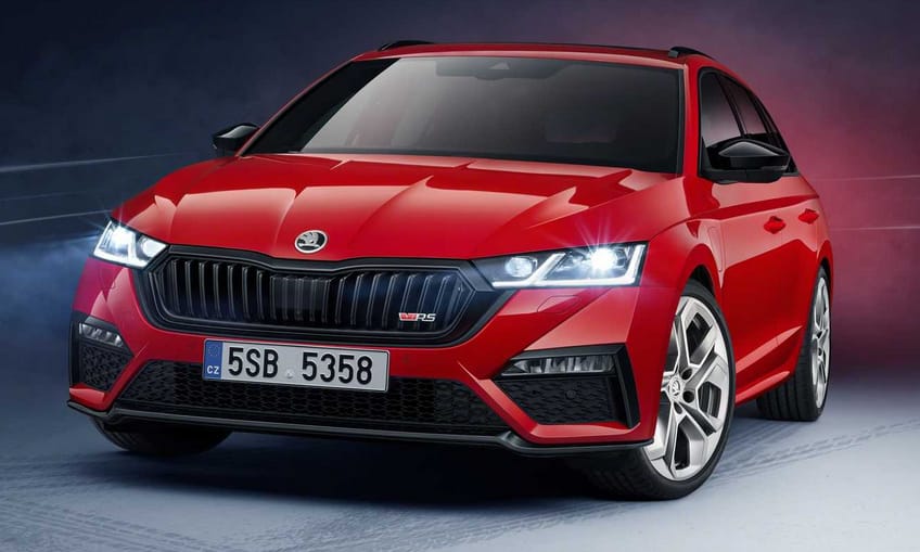 Zöld rendszámos sportoló: itt a hibrid Skoda Octavia RS iV