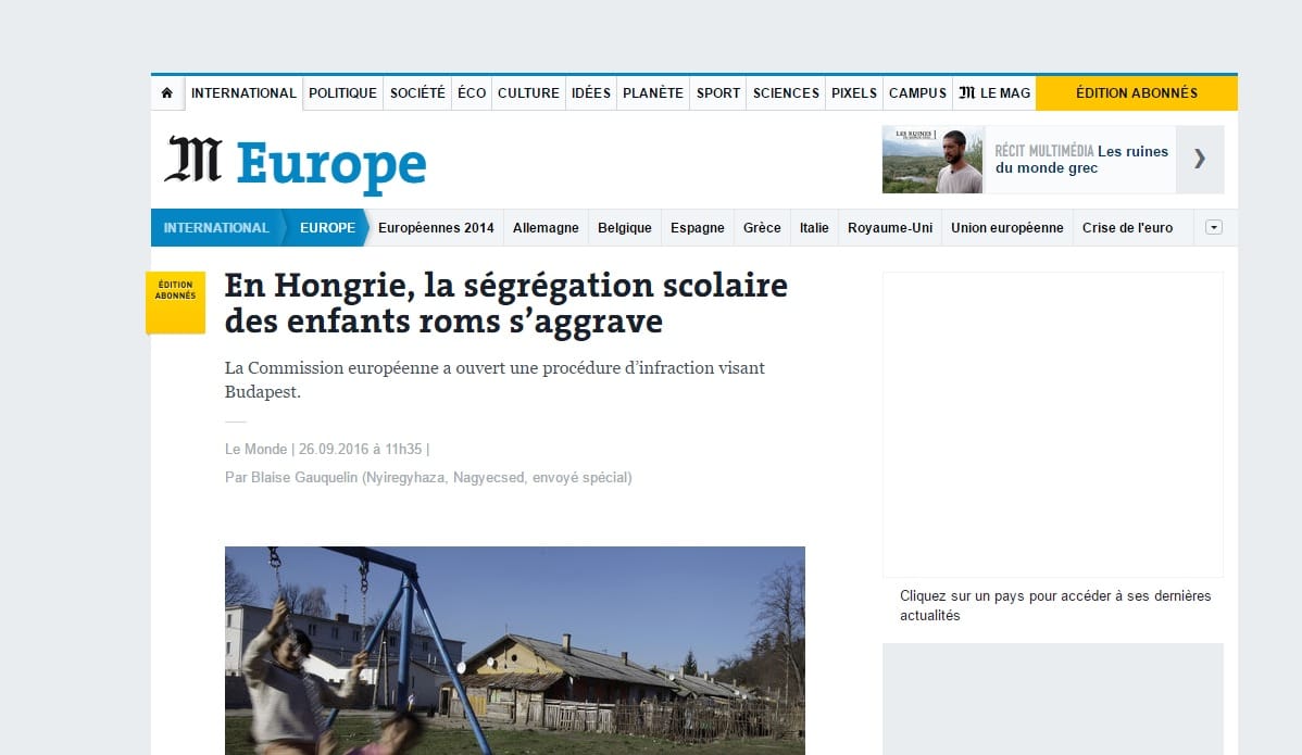 Nyíregyházáról jelentkezett be a Le Monde