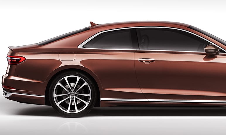 Kétajtós Audi A8 kupé? Tessék, mutatjuk