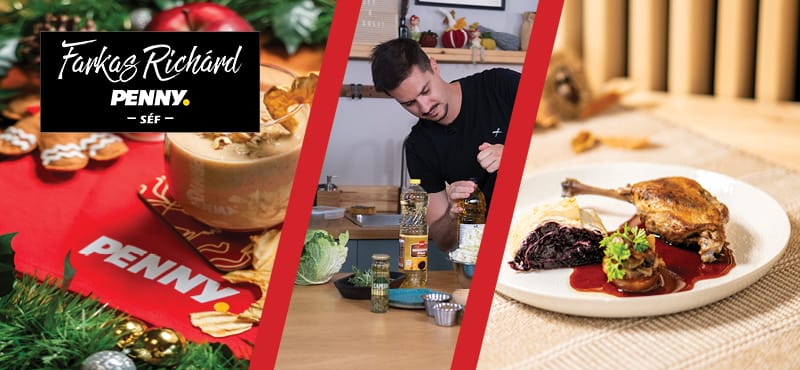 Ünnepi varázslat a konyhában: adventi receptek Farkas Richárd, a PENNY séfjétől